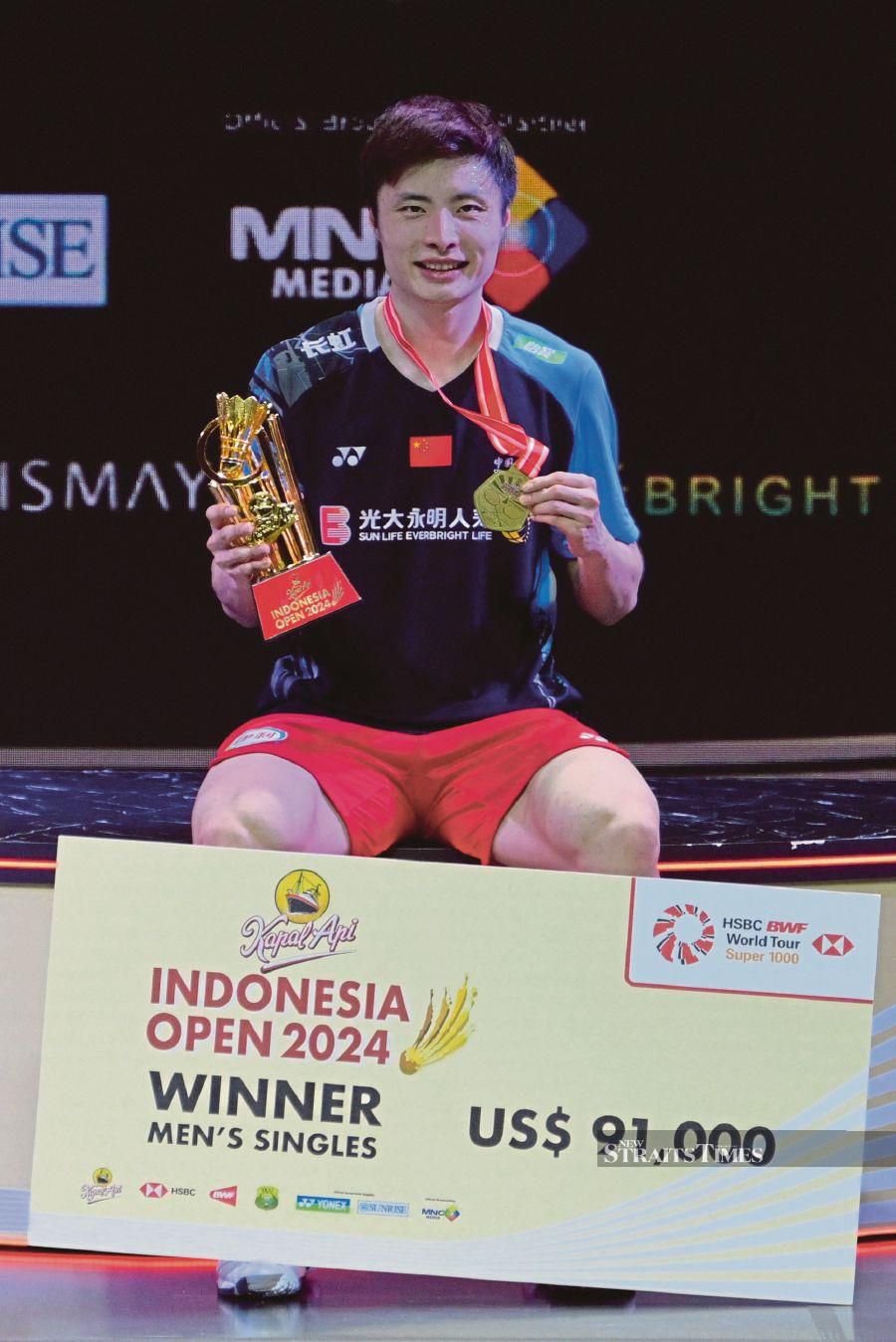 China S Yu Qi Clinches First Indonesia Open Title New Straits Times