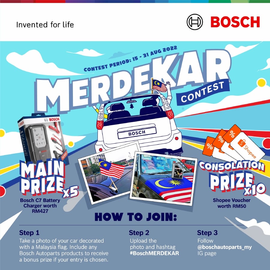 frequently fake Erasure Bosch gives away prizes in #BoschMERDEKAR Instagram contest