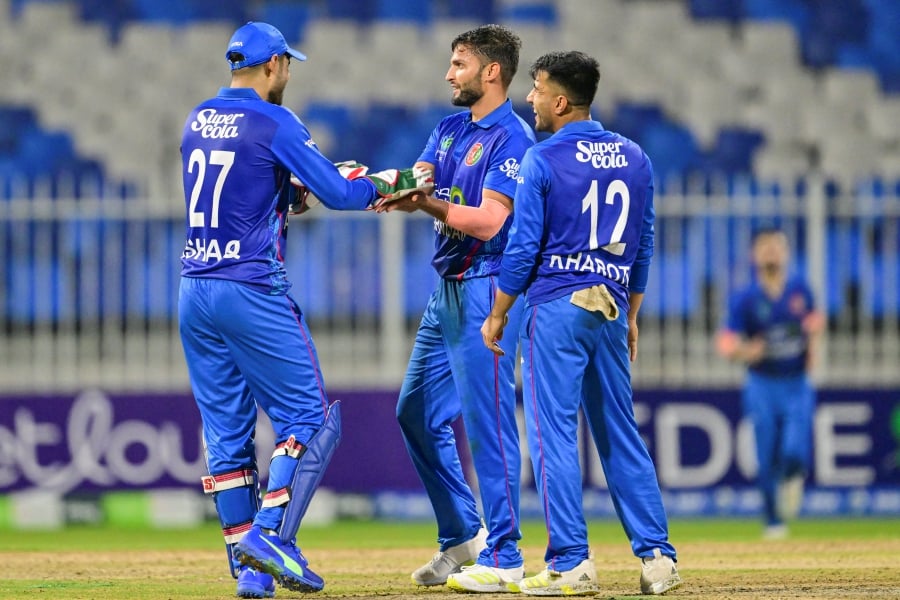 Rampant Afghanistan mauled a lethargic New Zealand by 84 runs to grab top spot in Group C at the T20 World Cup with an upset win at the Guyana National Stadium yesterday. - AFP file pic