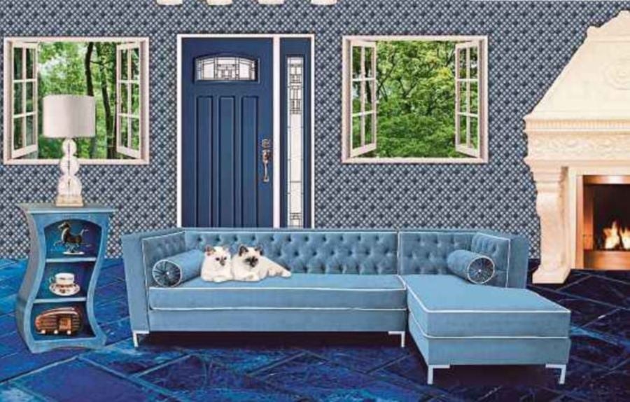(File pix) Blue is a colour you will find in most homes as it represents calmness and peace.