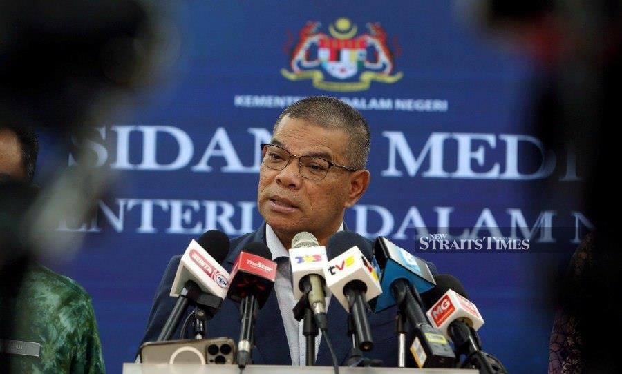 Home Minister Datuk Seri Saifuddin Nasution Ismail said the programme, which kickstarted today and ends on Dec 31, aimed to allow illegal foreigners to return home. NSTP/HAIRUL ANUAR RAHIM