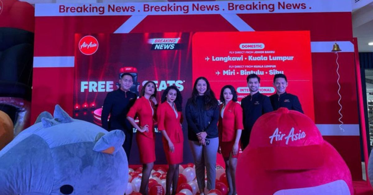 Airasia提供1500万个免费席位，可参观马来西亚2026年|新海峡时间