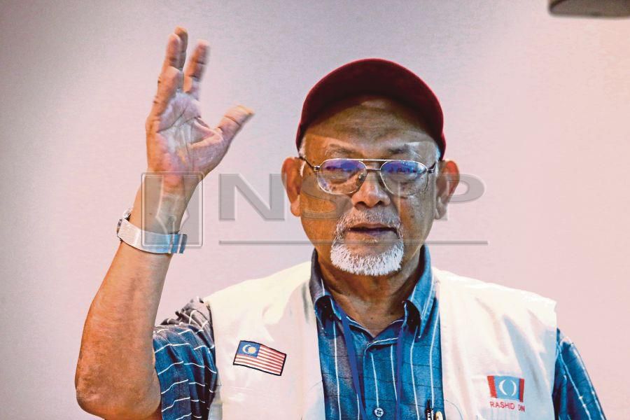 PKR Central Election Committee (CEC) chairman Datuk Rashid Din. (NSTP/MUHD ZAABA ZAKERIA)