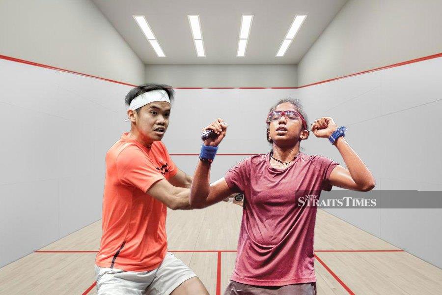 The new season holds the promise of breakthroughs for squash players Ng Eain Yow and S. Sivasangari as they hope to break into the top 10 of the men’s and women’s PSA Tour rankings. NSTP FILE PIC