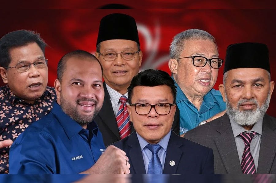 From left: Zahari, Iskandar Dzulkarnian, Zulkafperi, Mohd Azizi, Suhaili, and Syed Abu Hussin are ready to challenge the Bersatu Constitution amendment in court. FILE PIC