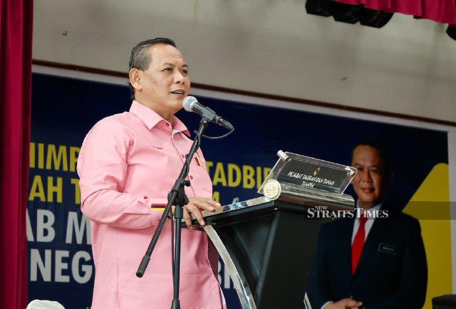 Aminuddin Harun said matters relating to empowering syariah law in Negri Sembilan will be made based on the decision of the special committee formed by the Malaysian National Council for Islamic Religious Affairs (MKI). Pic courtesy of the Negri Sembilan Menteri Besar’s Office