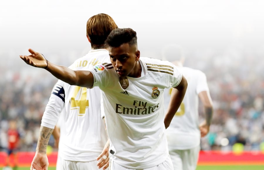 Real Madrid forward Rodrygo Goes has signed a new contract until 2028, the Spanish club said Thursday. FILE PIC
