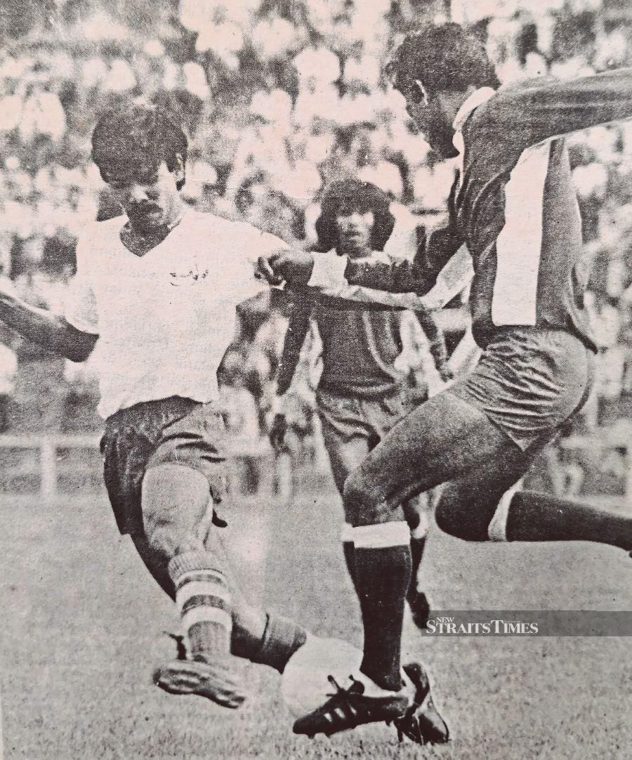 Penang-born Namat Abdullah (left) represented Malaysia in the 1972 Munich Olympics and the 1974 World Cup qualifying matches. - Pic by Alan Teh Leam Seng