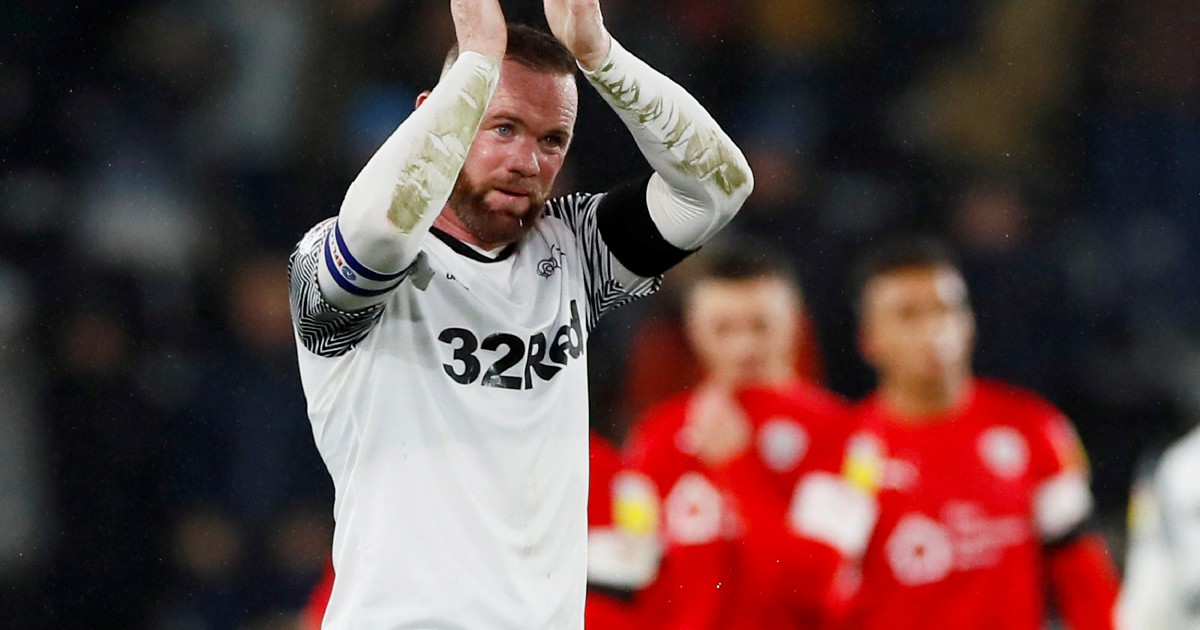 Wayne Rooney makes winning debut for Derby in England's 2nd tier