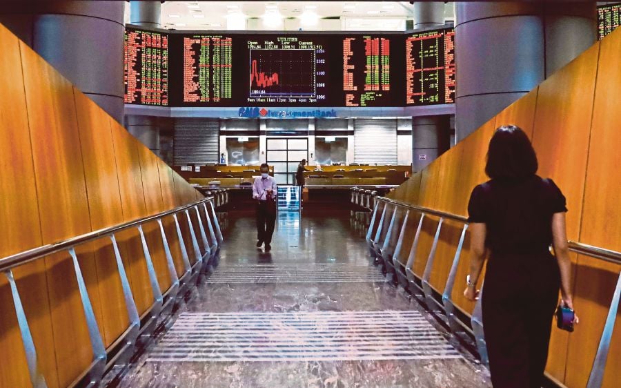 The FTSE Bursa Malaysia KLCI (FBM KLCI) remained in positive territory at midday driven by continued buying activities in selected heavyweights, mainly the utilities sectors. STU/NABILA ADLINA AZAHARI