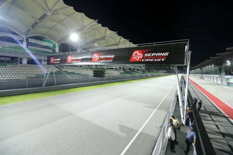 Sepang International Circuit (SIC) will now be able to host night races following the installation of lights. Pic by AHMAD IRHAM MOHD NOOR