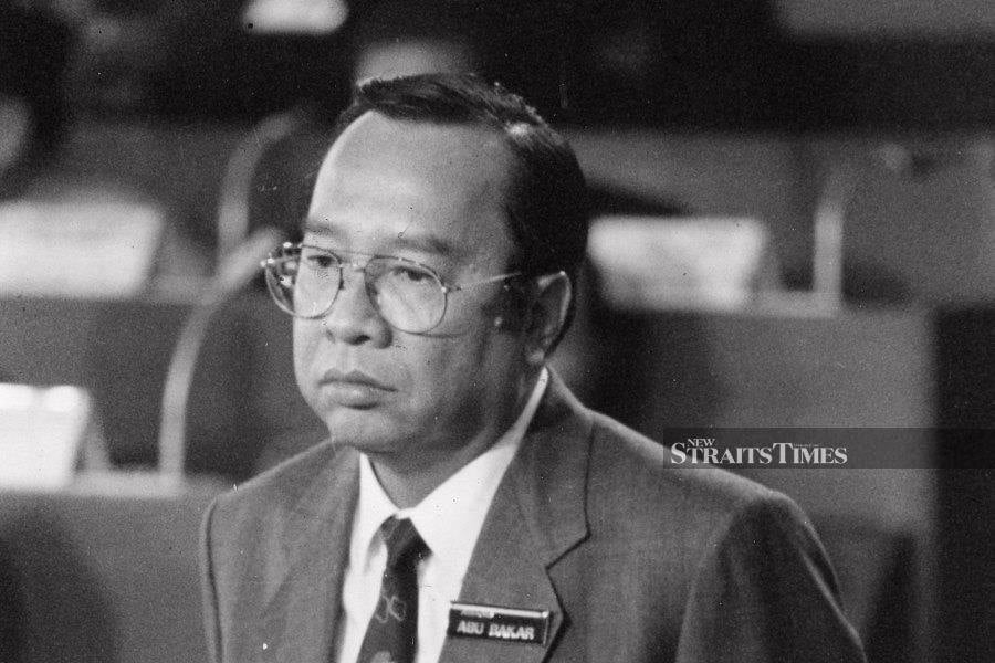 Former Defence Minister Tan Sri Abang Abu Bakar Abang Mustapha, passed away at the National Heart Institute (IJN) here, today. NSTP FILE PIC