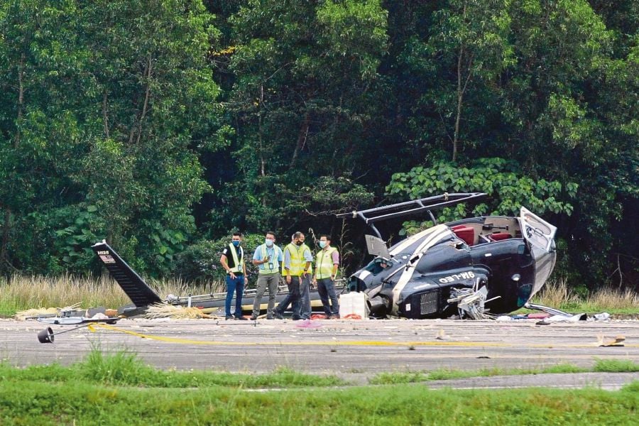 The mid-air collision involving two Royal Malaysian Navy (RMN) helicopters in Lumut this morning marked the latest in a long list of incidences involving helicopters in Malaysia. — NSTP FILE PIC