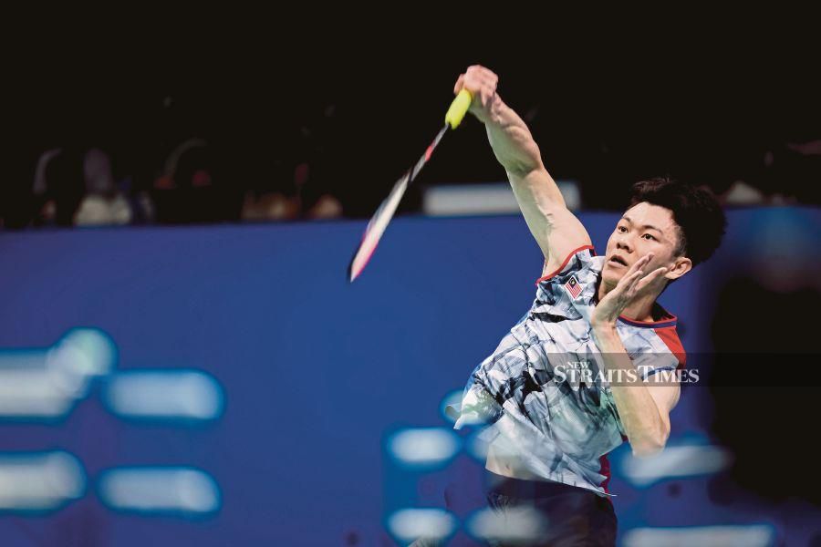 Lee Zii Jia marched into the quarter-finals of the Asian Championships (BAC) in Ningbo, China, today. - NSTP/ASYRAF HAMZAH