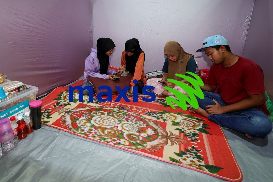 Maxis has provided free WiFi at over 20 flood relief centres in five states in 2023, including Terengganu, in support of the authorities’ efforts, providing connectivity to affected families and emergency personnel. FILE PIC, FOR ILLUSTRATION PURPOSE ONLY