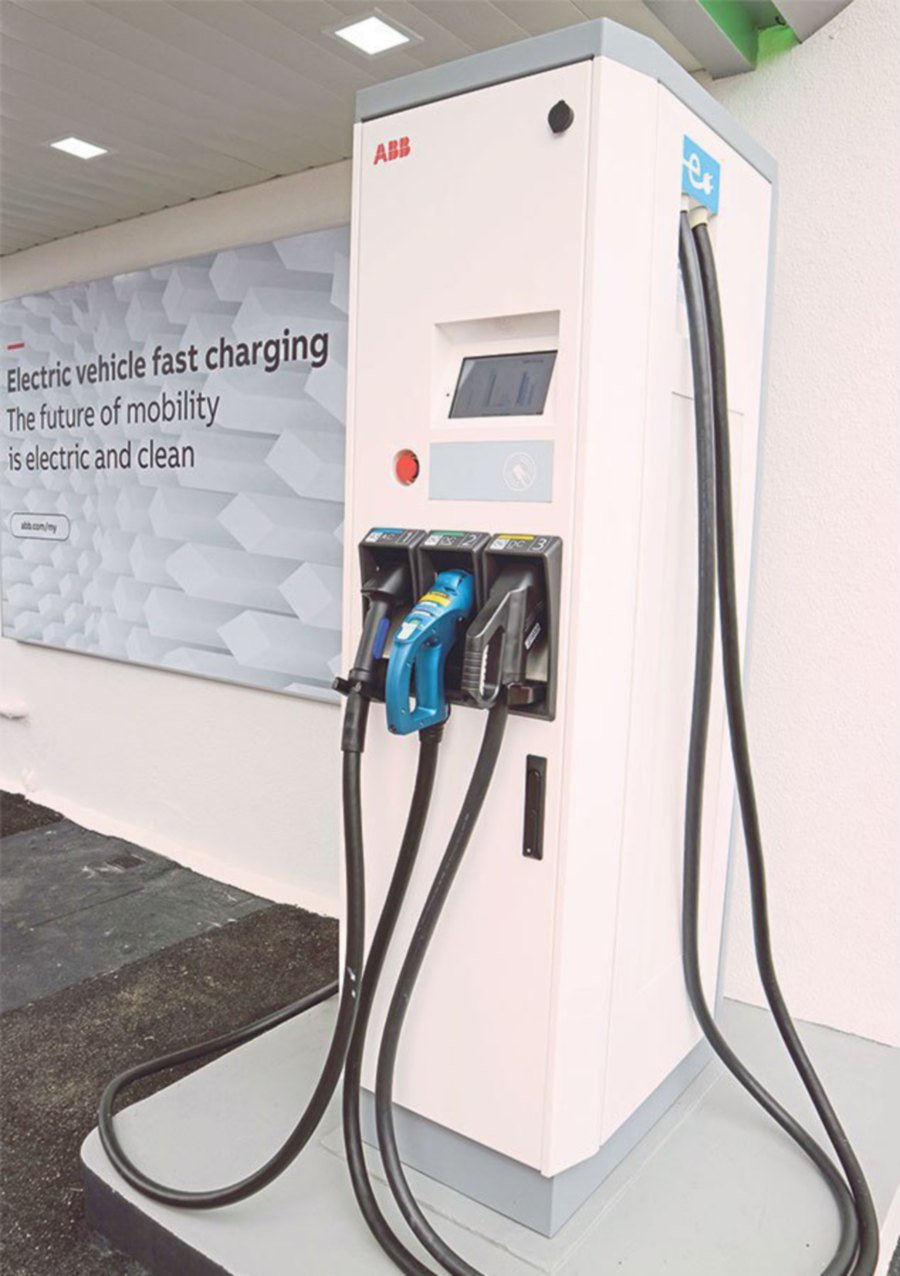 ABB fast EV chargers for petrol stations New Straits Times Malaysia