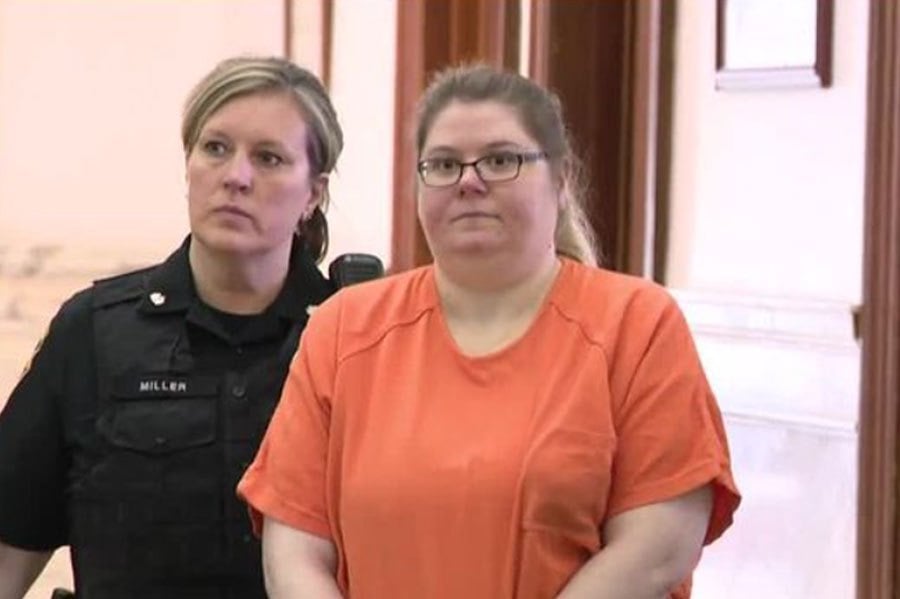 Heather Pressdee, 41, was sentenced on Thursday in a Butler county state courthouse near Pittsburgh where nearly 40 of her victims’ family members were present, US news portal WTAE reported. PIC CREDIT TO WTAE.COM