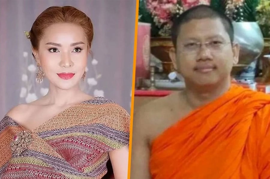 A serving Thai politician has been suspended from public office after being caught in bed with her adopted son who is a monk. PIC CREDIT TO SCMP