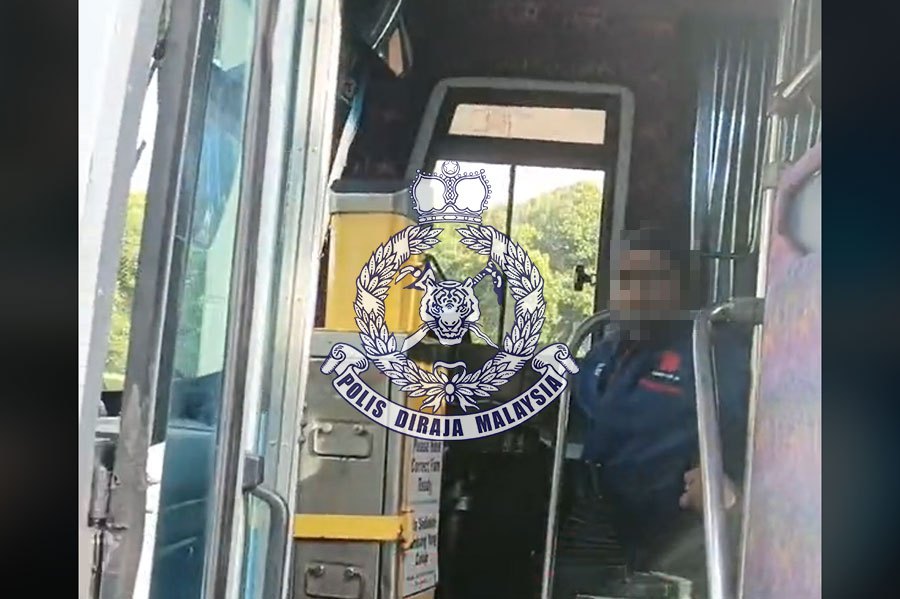 A viral TikTok video prompted police to investigate an allegation that a woman commuter was provoked by a bus driver and forced off the vehicle, here, on May 2. PIC SCREEN CAPTURED FROM SOCMED