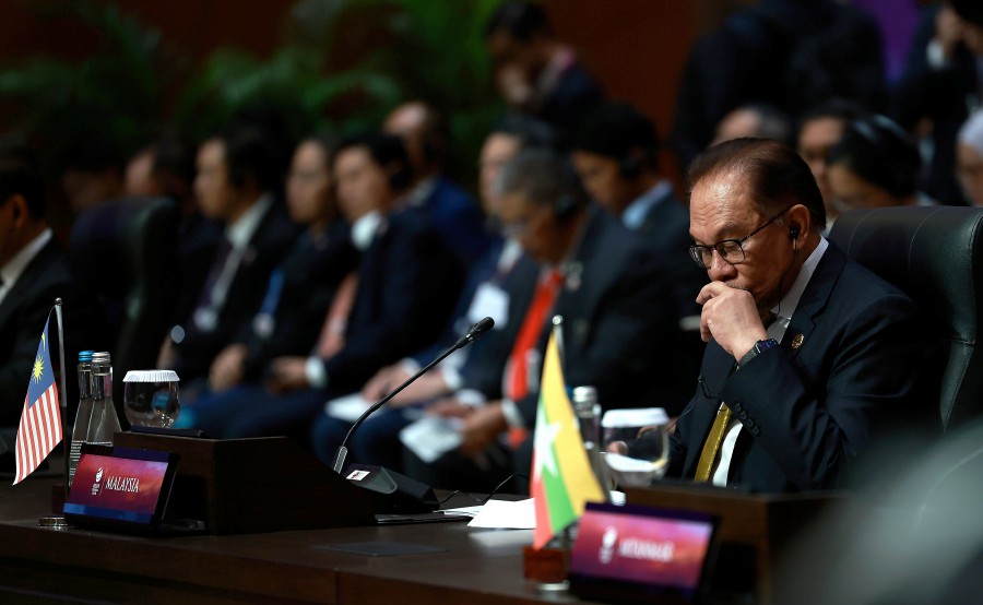 Prime Minister Datuk Seri Anwar Ibrahim at the 11th Asean-US Summit at the Jakarta Convention Centre. -BERNAMA PIC
