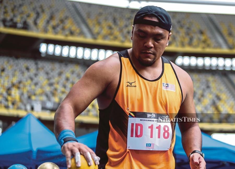 Paralympian Ziyad Zolkefli has gotten over the heartbreak of the 2020 Tokyo Paralympics as he shifts his focus to the Paris Paralympics from Aug 28-Sept 8. NSTP FILE PIC