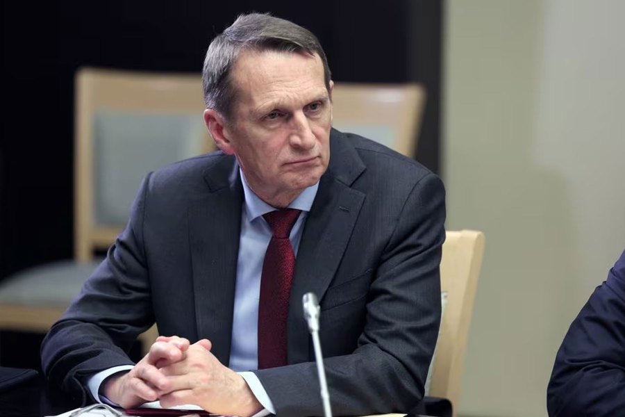 Russian Foreign Intelligence Service (SVR) Director Sergey Naryshkin attends a meeting of President Vladimir Putin with members of Security Council and the government and the heads of law enforcement agencies, at the Novo-Ogaryovo state residence outside Moscow, Russia October 30, 2023. REUTERS FILE PIC