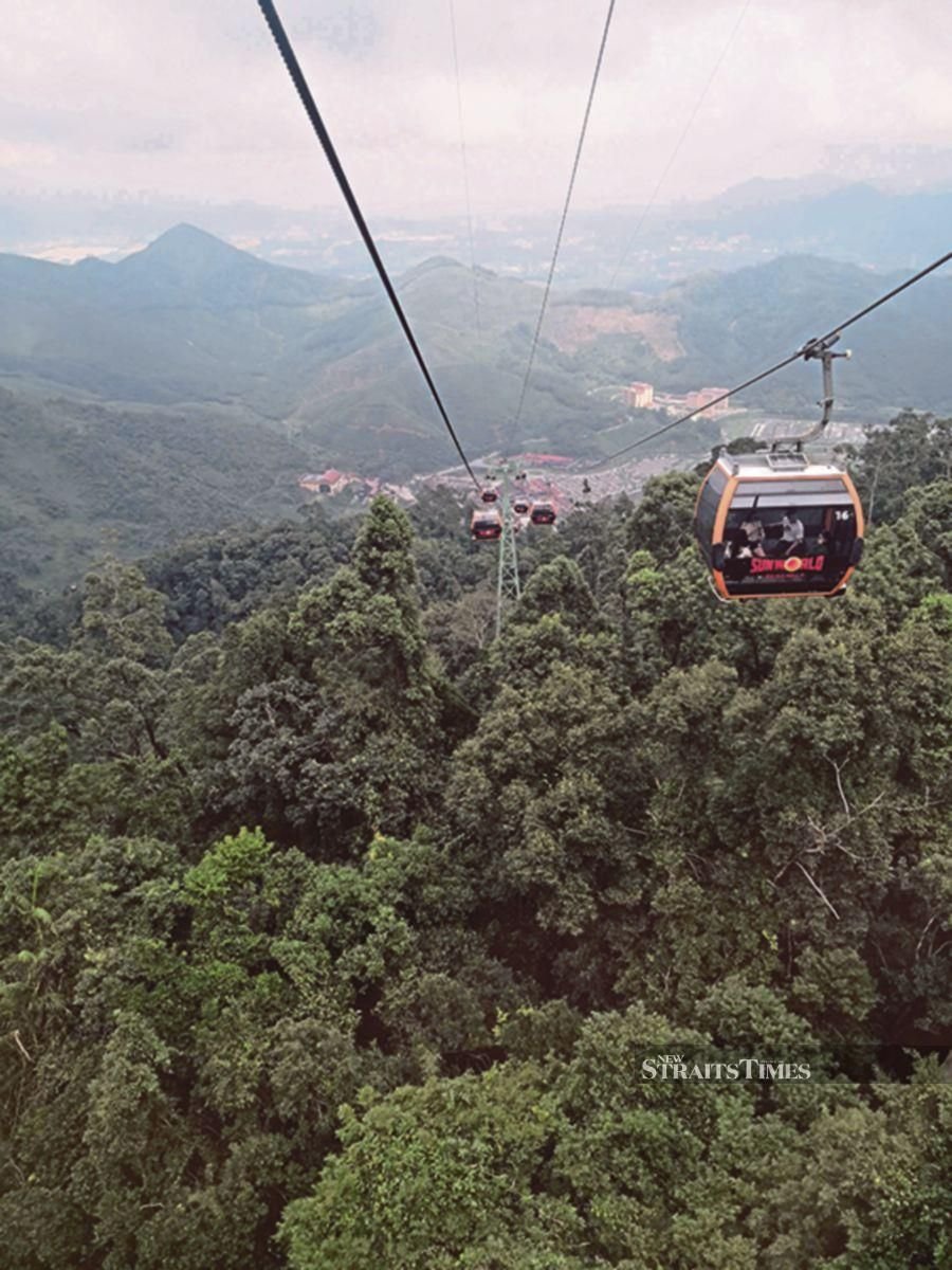 The cable car ride offers scenic views of Ba Na Hills.