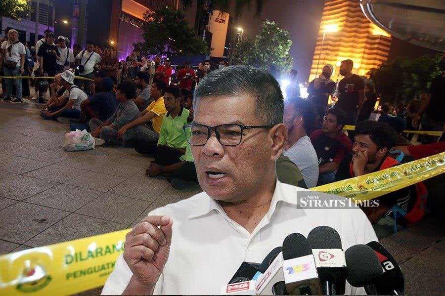 Home Minister Datuk Seri Saifuddin Nasution Ismail said of the total detained, eight individuals had involved employers of foreign workers. NSTP/FAIZ ANUAR