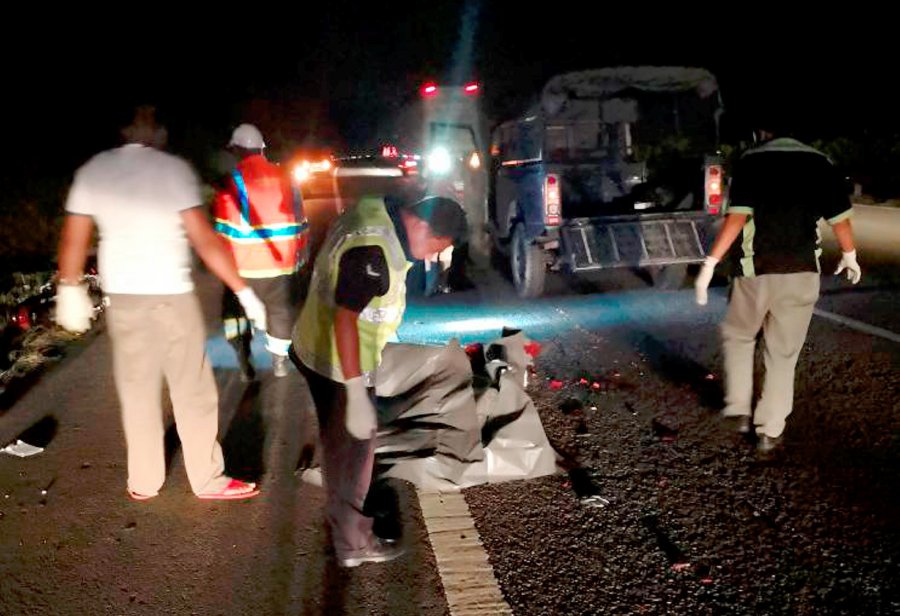 (File pix) Mohd Haziq Haikal Yahaya, 20 died in an accident at Km226.5 of the PLUS highway near Rembau, Negri Sembilan, last night. Pix courtesy of Police