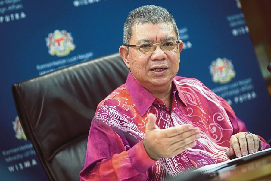 On the Russia-Ukraine conflict, Saifuddin said Malaysia has maintained its stand of non-alignment to any sides but at the same time has never condoned any aggression by any country that threatened the sovereignty of another country. - BERNAMA Pic