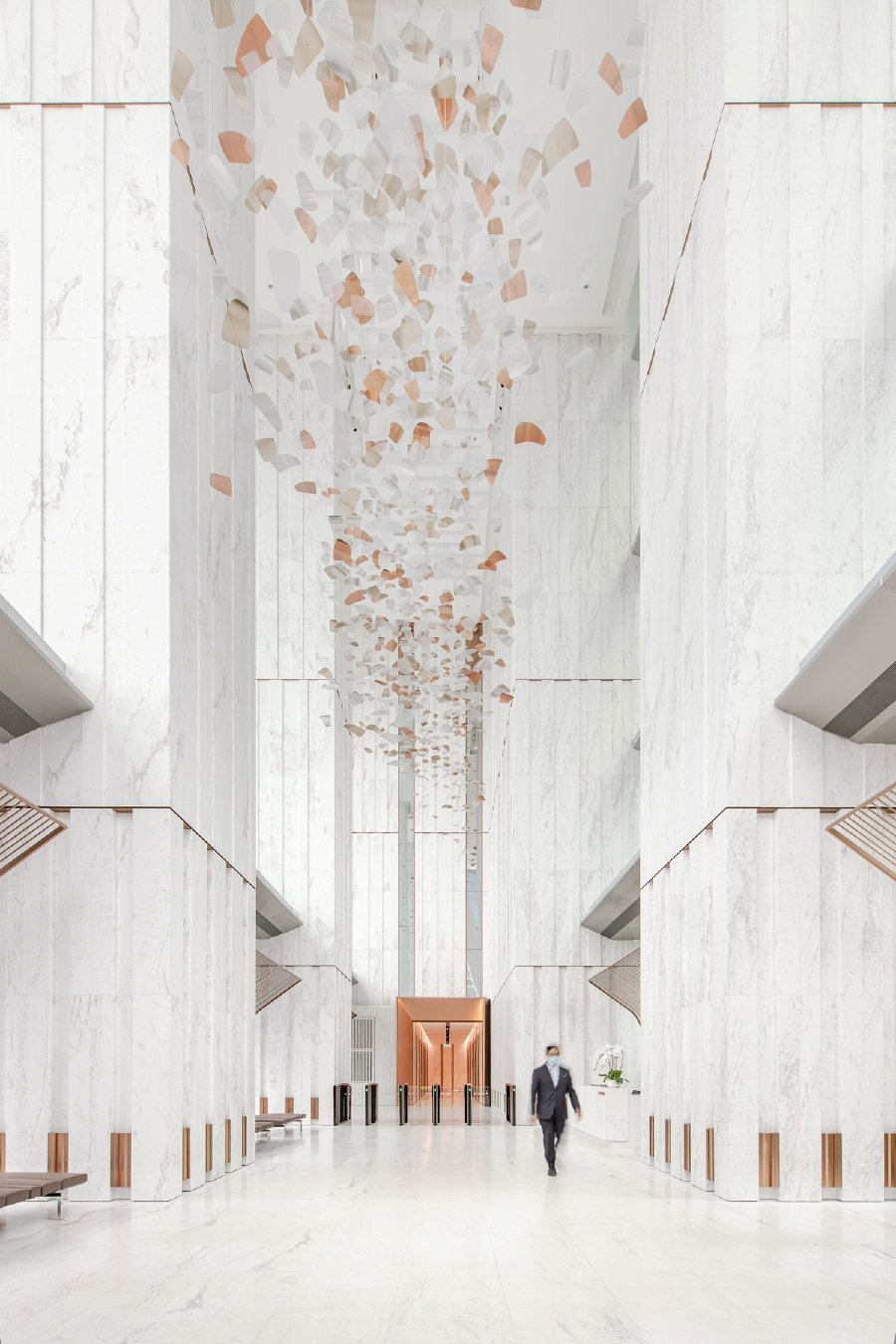 Japanese-headquartered Studio Sawada created the spectacular installation in Menara YTL's lobby. Courtesy image