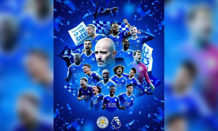 Leicester City will ply their trade in the Premier League next season. -Pic credit Facebook /lcfc
