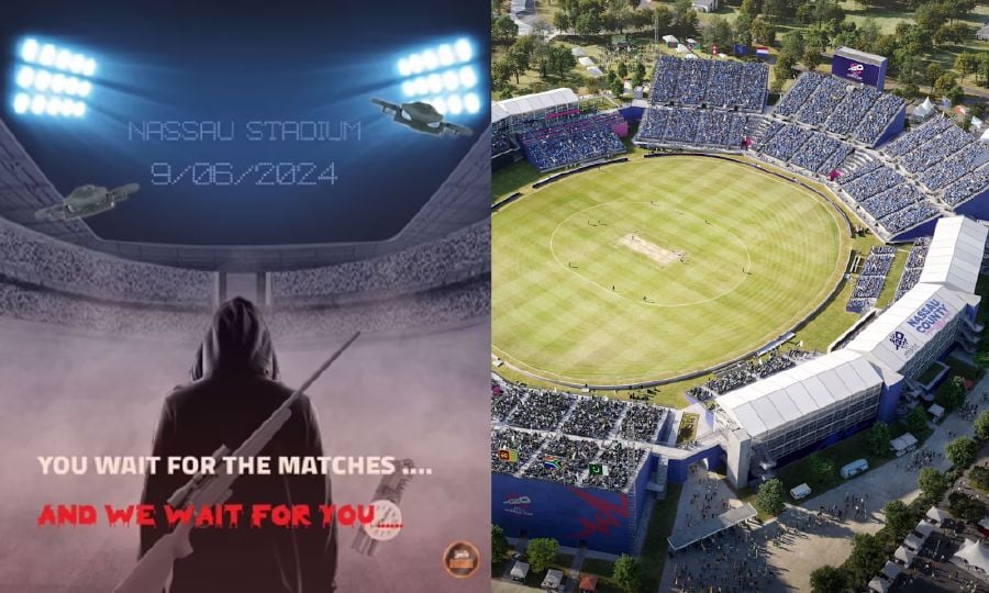 The imaged shared by the outlet (left) and a general view of the stadium. 