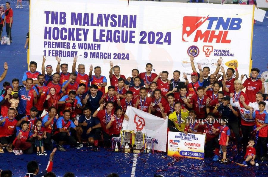 Tenaga Nasional celebrated a remarkable season by thwarting arch-rivals Terengganu to achieve their first treble. NSTP/HAIRUL ANUAR RAHIM