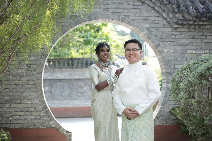  Kishanthini Sinappan and Mohd Ameerul Iman Mohd Ariff, tied the knot earlier this month. 