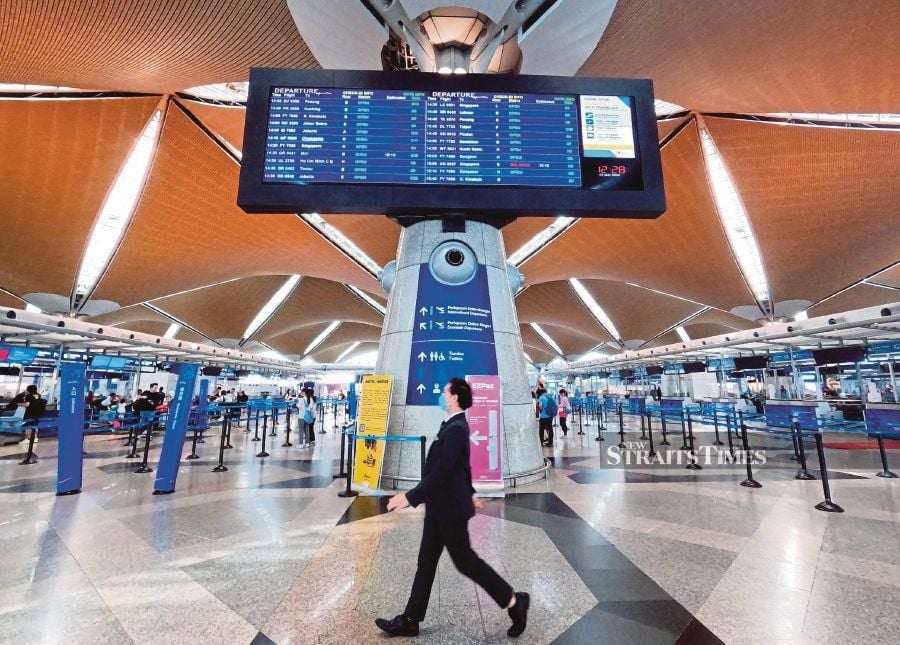 “Globally, traffic is now at 99.1 per cent of November 2019’s levels,” IATA said in a statement today (January 10). NSTP FILE PIC