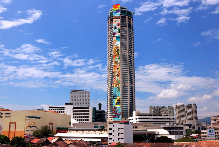 Penang's Komtar to feature 'world's tallest mural' | New Straits Times ...