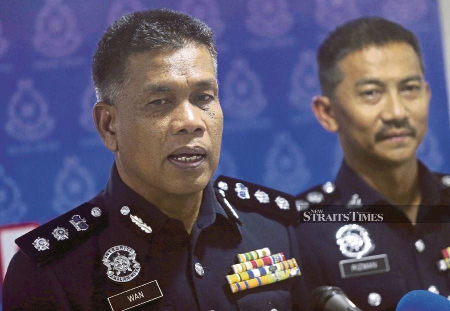 District police chief Assistant Commissioner Wan Mohd Zahari Wan Busu said the remand order had been extended until Friday. NSTP FILE PIC