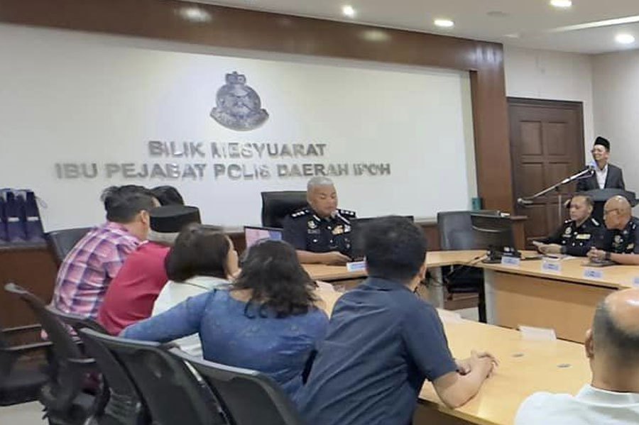 The detention of the man in his 30s was confirmed by Ipoh District Police Chief, Assistant Commissioner Abang Zainal Abidin Abang Ahmad when contacted. PIC COURTESY OF POLICE