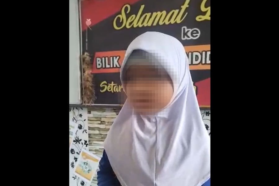 A video of an 8-year-old girl speaking English with an American accent to her teacher is making its rounds on social media because she credits her good command of English to watching YouTube and TikTok videos. PIC SCREEN CAPTURED FROM SOCMED