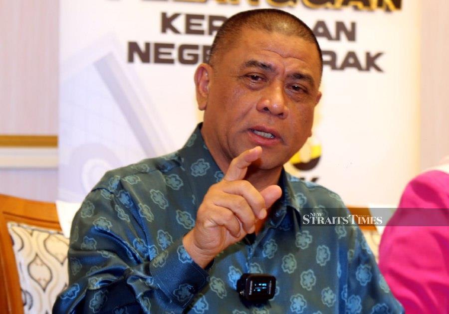 Perak Menteri Besar Datuk Seri Saarani Mohamad believes that the move by Bersatu's Datuk Iskandar Dzulkarnain Abdul Khalid to declare his support for Prime Minister Datuk Seri Anwar Ibrahim could be linked to getting allocations from the government. NSTP/ L.MANIMARAN