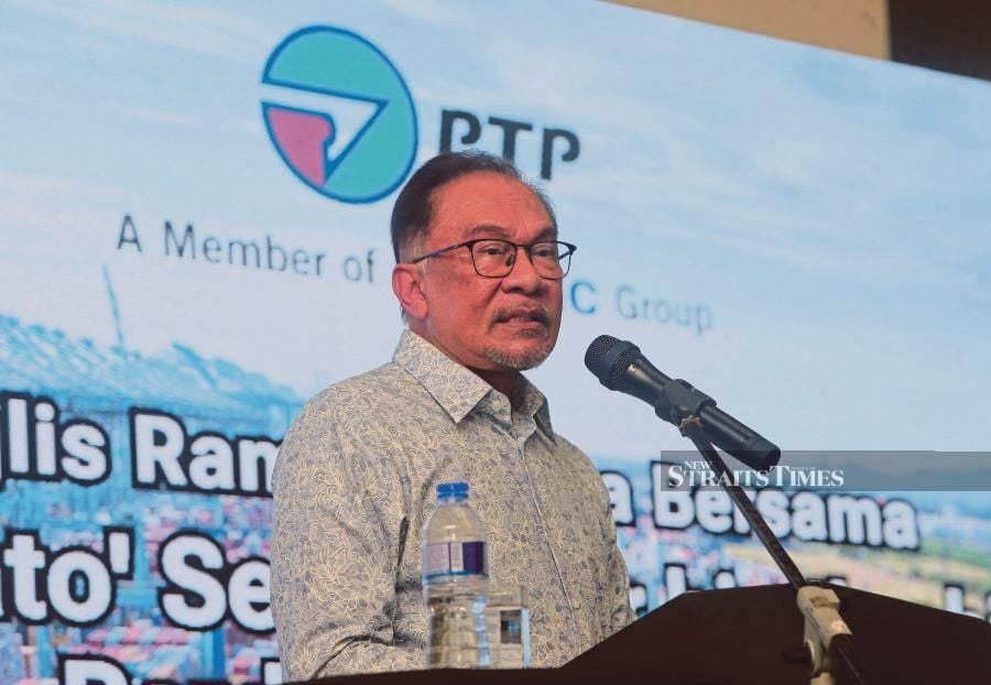 Prime Minister Datuk Seri Anwar Ibrahim. -- NSTP/NUR AISYAH MAZALAN