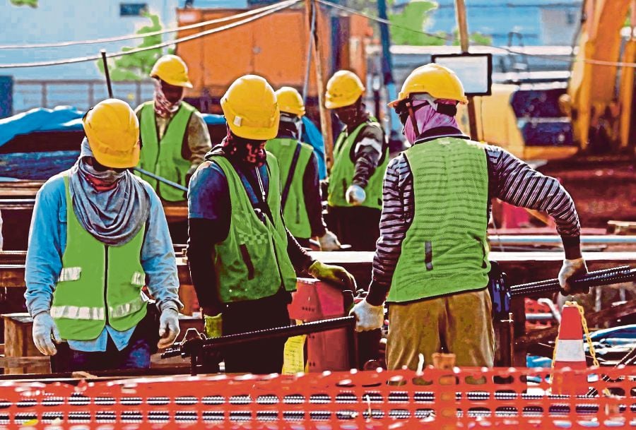 Currently, there are about 1.82 million legal foreign workers employed in the manufacturing, construction, plantation, agriculture, services and mining sectors. FILE PIC