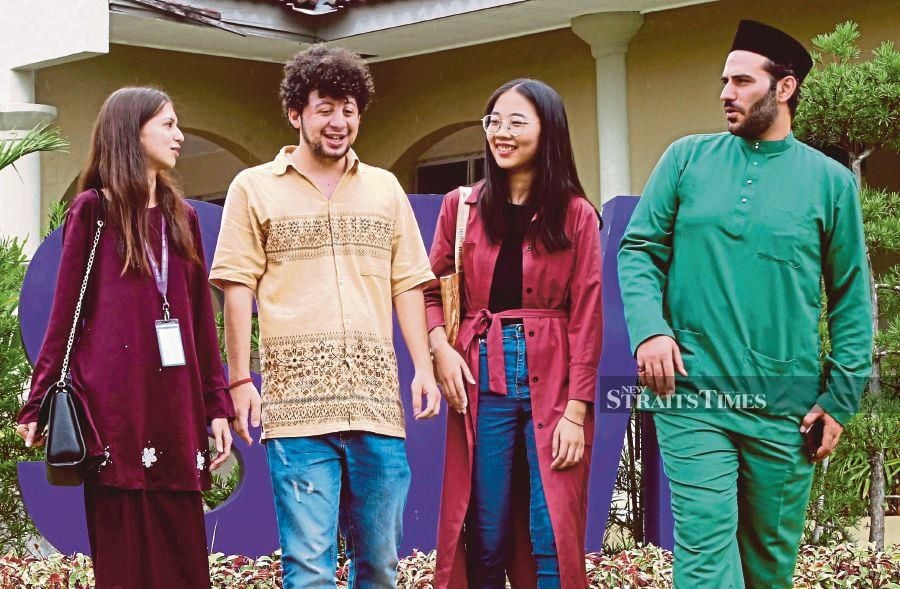    International students at Universiti Sains Malaysia in 2019. The intake of foreign students into public universities is restricted and most of them end up in private institutions.  FILE PIC