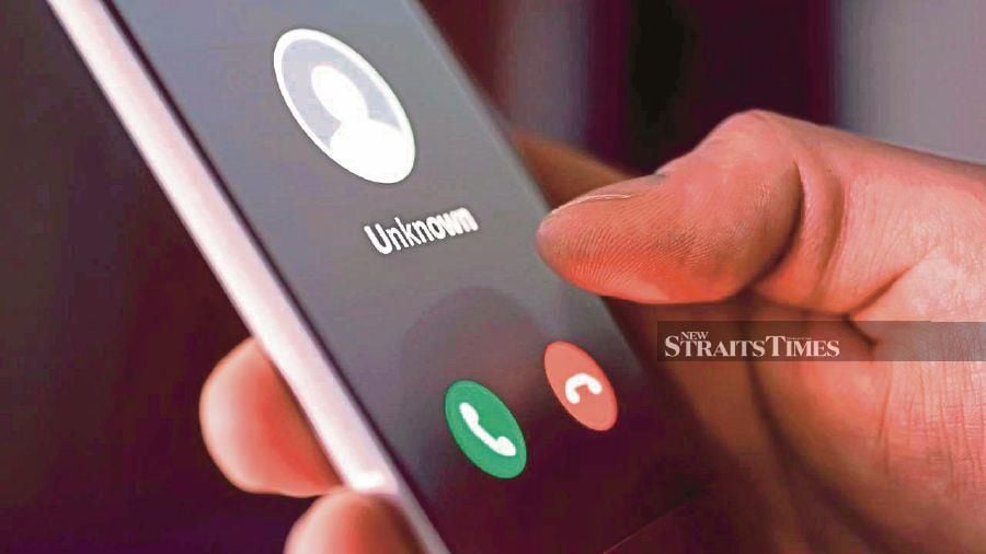 The Malaysian Communications and Multimedia Commission, in February, issued a directive requiring telecommunication companies to block messages containing links and requests for private details as well as those with phone numbers. FILE PIC
