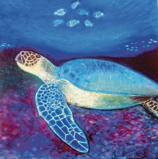 ‘Turtle with Fishes’ by Datuk Dr Tan Chee Khuan.
