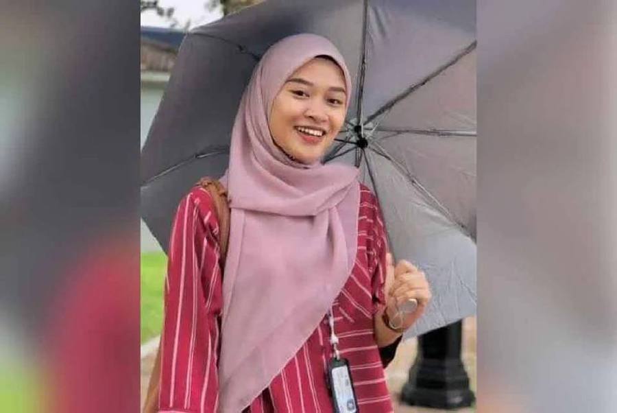 A colleague of 25-year-old Sarawakian Nur Farah Kartini Abdullah, who has been reported missing since yesterday, is desperately pleading for her to return home and unite with her family. COURTESY PIC