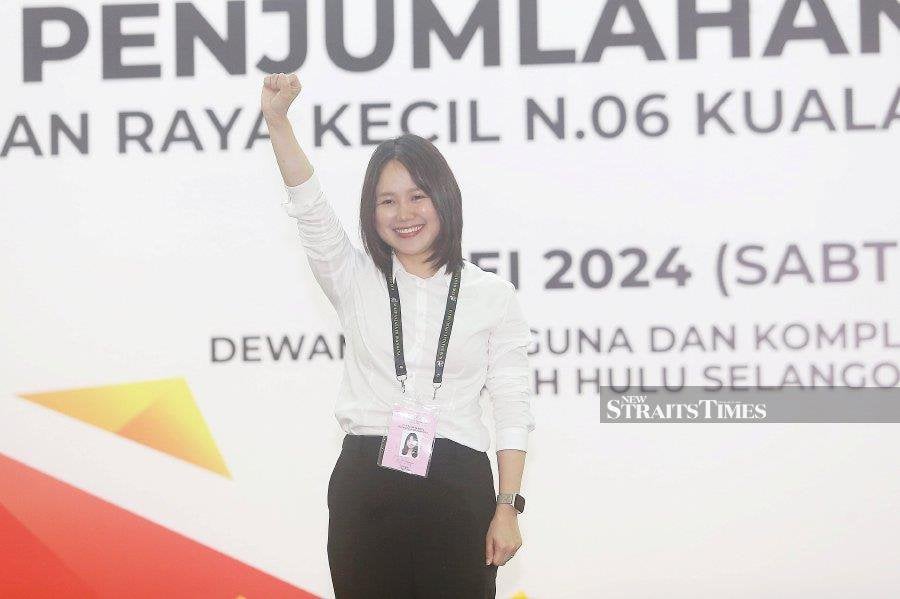 On Saturday, Pang Sock Tao of DAP, retained the Kuala Kubu Baharu seat for PH with a majority of 3,869 votes in a four-cornered fight. - NSTP/File Pic 
