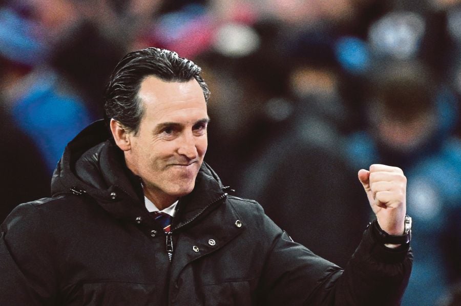 Unai Emery says it is his "dream" to win the Premier League and Champions League with Aston Villa after guiding the club to a top-four finish in the English top flight. AFP FILE PIC