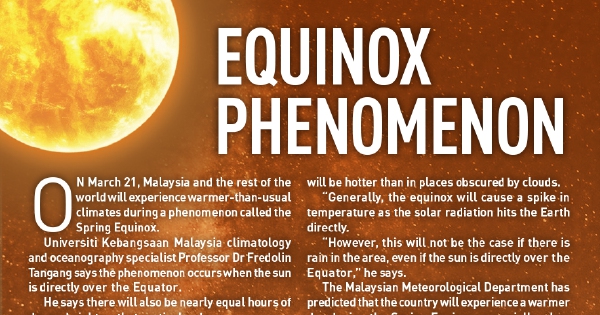 Equinox Phenomenon Infographic New | New Straits Times